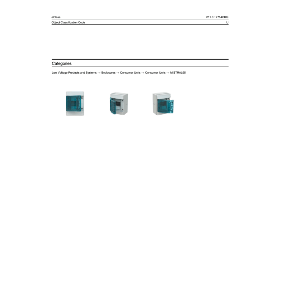 ตู้คอนซูเมอร์ยูนิตกันน้ำ 4 ช่อง ABB MISTRAL 4 MODULES (IP65 ฝาใส)_4